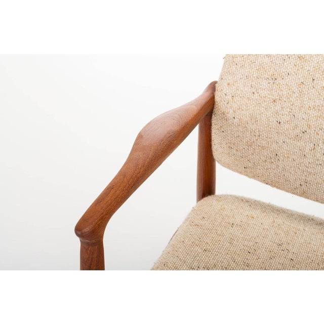 Beige Captains Chairs by Erik Buch for Ørum Møbler, Denmark, 1960s, Set of 2 For Sale - Image 8 of 16