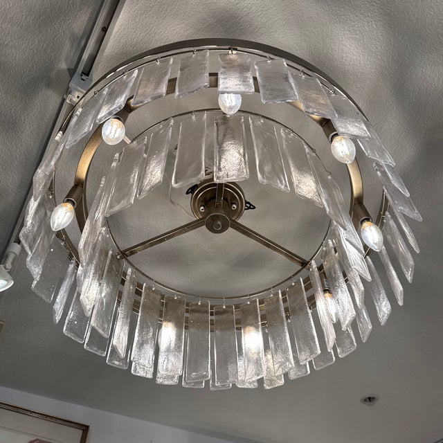 Golden Lighting Ciara Nine-Light Semi-Flush Mount For Sale - Image 10 of 12