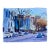 1980’s Original Philadelphia Street Scene Watercolor Painting Double Sided For Sale