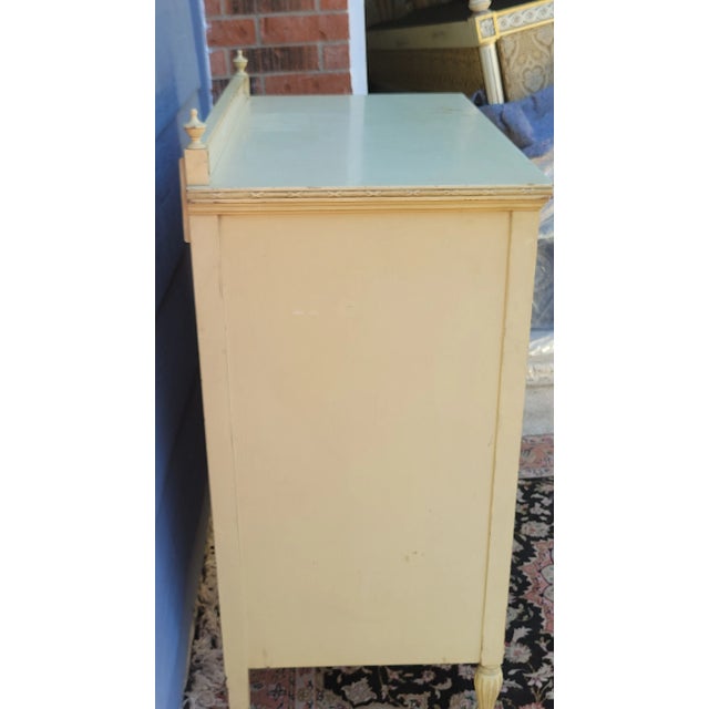 Wood Find Antique Dresser With Ornate Lilly of the Valley Door Knobs For Sale - Image 7 of 12