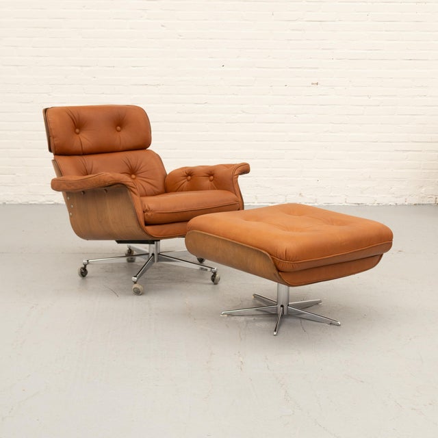 Mid-Century Modern Lounge Chair by Martin Stoll for Giroflex, 1970s, Set of 2 For Sale - Image 3 of 18