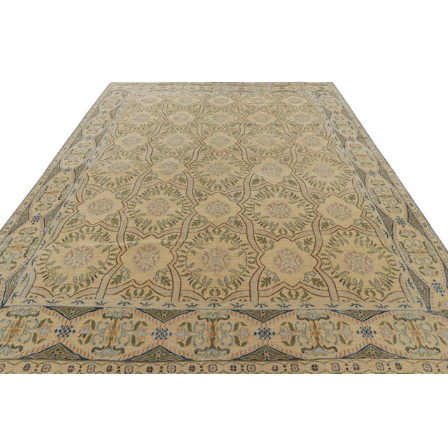 2010s Rug & Kilim’s Spanish Style Rug in Gold With Floral Patterns “Alcaraz” For Sale - Image 5 of 7