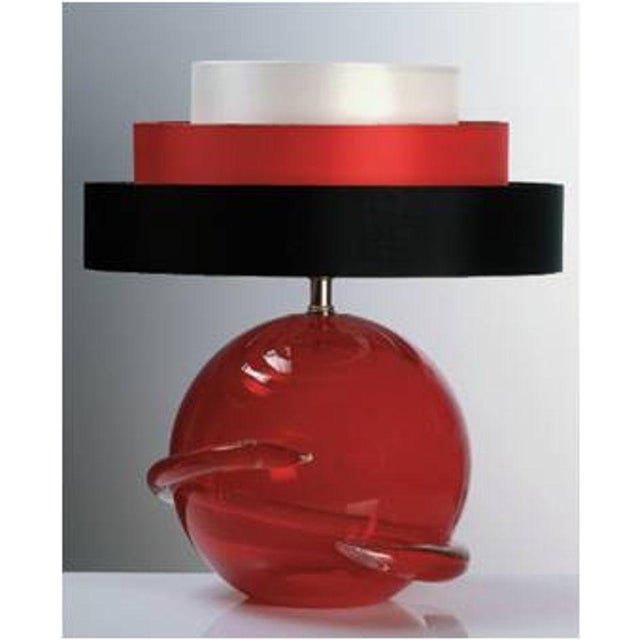 Murano Glass Table Lamp by Formia For Sale In Naples, FL - Image 6 of 6