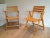 1970s Circa 1970 French Signed Clairitex Wooden Armchairs - A Pair For Sale - Image 5 of 13
