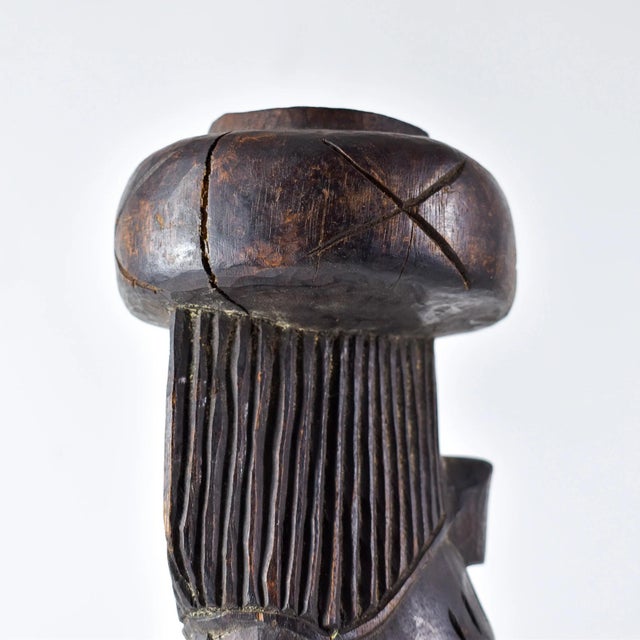 Early 20th Century Senufo Maternity Figure on Stool Côte d'Ivoire For Sale - Image 12 of 15