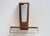 Stylish, functional wall valet with mirror, ca. 1950s, USA. Composed of an English Chestnut-framed mirror and shelf with...