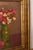 Red 1950s Original Signed Belgian Floral Oil on Canvas | by Alphonse Van Beurden Belgian For Sale - Image 8 of 9