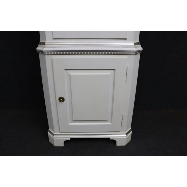 Traditional Late 20th Century K. A. Roos Swedish Pine Corner Cabinet For Sale - Image 3 of 11