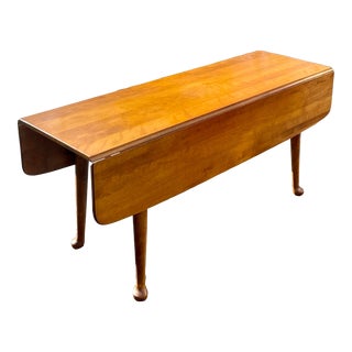 1970s Ethan Allen Maple Harvest Table For Sale