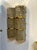 Modern Murano Wave Glass and Brass Barrel Sconces - a Pair For Sale - Image 4 of 5