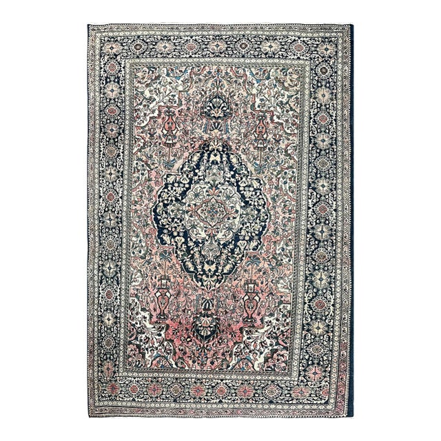 Antique Persian Sarouk Feraghan Rug, 4'3" × 6'4" For Sale