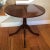 Wonderful solid cherrywood side table with solid 4 leg mahogany pedestal base.