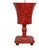 English Vintage Hand-Painted Red Flowerpot Floor Lamp For Sale - Image 3 of 7