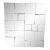 Machine Age Modern Faceted Slopes Wall Mirror, Style of Neal Small For Sale
