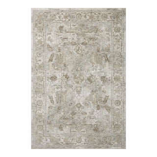 Amber Lewis x Loloi Honora Grey / Taupe 11'-6" x 15'-6" Area Rug For Sale