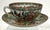 Beautiful Chinese export porcelain cup and saucer in the Famille Rose Medallion pattern. Late 19th-early 20th century
