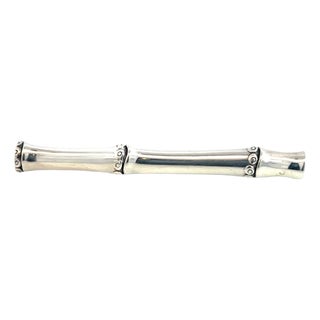 1990s John Hardy Estate Bamboo Brooch Pin Sterling Silver For Sale