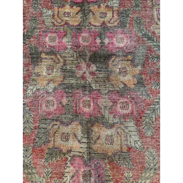 1900s Authentic Tribal Floral Khotan Rug For Sale - Image 4 of 5