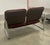 Modern Vintage Modern Steelcase Chrome Loveseat Couch For Sale - Image 3 of 4