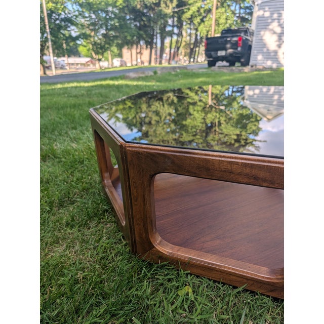 Coffee Vintage Mid-Century Modern j.b. Van Sciver Walnut Coffee & Side Table Set - 4 Pieces For Sale - Image 8 of 18