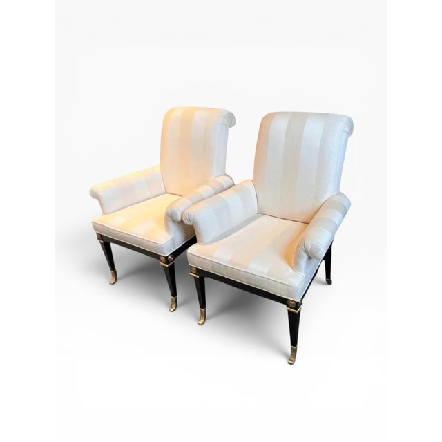 Mastercraft 1985 Mastercraft Neoclassical Style Dining Chairs - Set of 6 For Sale - Image 4 of 14