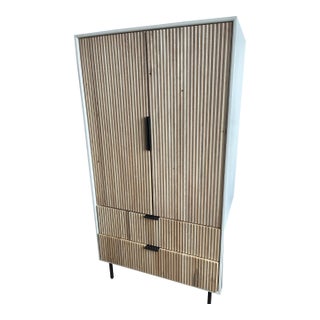 West Elm Quinn Armoire (Two Available) For Sale