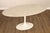 High Quality American Made Oval Marble Dining Table Designed By Eero Saarinen For Knoll. Features A White Marble Oval Top...