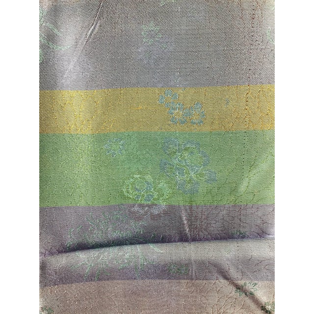 Sky Blue Silk Rayon Double Jacquard Upholstery Fabric For Sale - Image 8 of 8