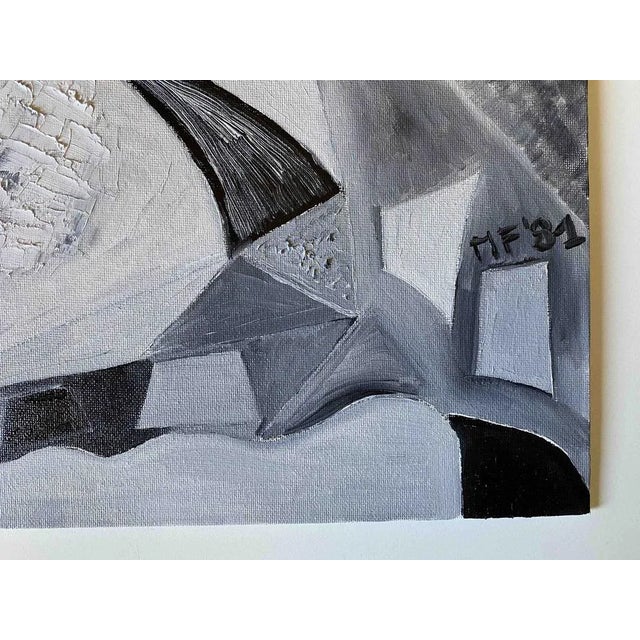 Ferdinando Meccani, Monocromia Tre, 1981, Oil on Canvas For Sale - Image 3 of 6