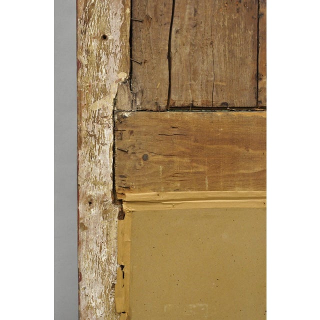 18th C French Louis XV Baroque Style Green Distress Painted Trumeau Wall Mirror For Sale - Image 18 of 18
