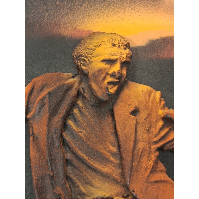 Vintage B. T. G. Hand Arts Painting 3d Florescent Wall Art For Sale In Boston - Image 6 of 11