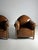 Set of Art Deco Club Chairs in Sheep Leather For Sale - Image 6 of 18