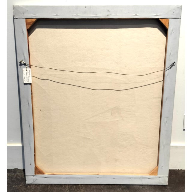 Paint Postmodern Jacques Lamy Fresco Fragment Collage For Sale - Image 7 of 7
