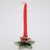 A festive vintage miniature depicting a candle holder, handmade in Arezzo, Tuscany, Italy between the 1980s and 1990s in...