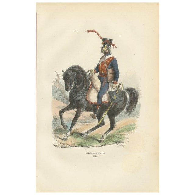 Napoleonic Horse Artillery, 1843, Paper For Sale - Image 10 of 10