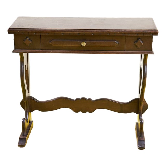 Wooden Console Table, 1970s For Sale