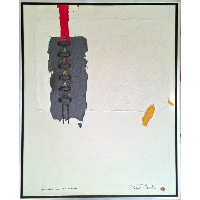 Tilopa Monk (Rüdiger Frank), Composition, 2003, Oil on Canvas For Sale - Image 9 of 9