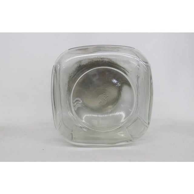 Anchor Hocking Large Square Cookie Jar Cannister Container With Green Lid 4480b For Sale In Miami - Image 6 of 15