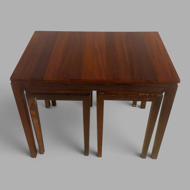 1960s Afromosia Teak Nesting Tables by Richard Hornby for Fyne Ladye, 1960s, Set of 3 For Sale - Image 5 of 8