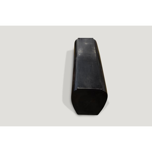 Andrianna Shamaris Super Smooth Petrified Wood Log Bench For Sale In New York - Image 6 of 6