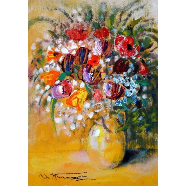 Uldis Krauze, Cheerful Bouquet, 2000s, Oil on Board For Sale - Image 4 of 4