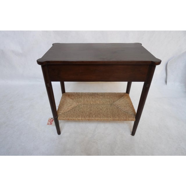 Miramar End Table With Drawer and Rush Shelf From Rooms & Gardens For Sale - Image 10 of 18