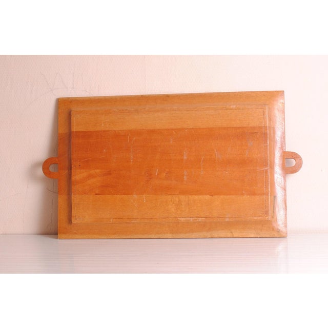 Carved Wooden Serving Tray, 1970s For Sale - Image 4 of 8