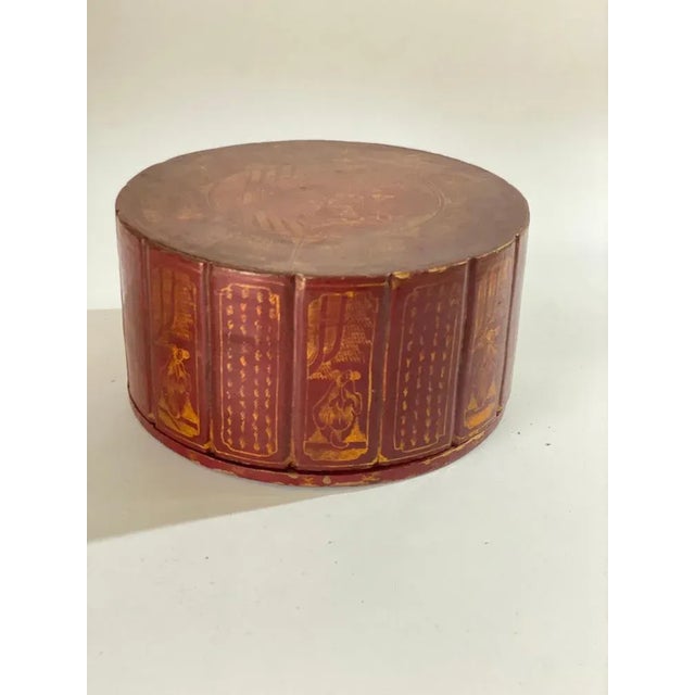 Large 19th Century Round Jewelry Box, Japan For Sale - Image 10 of 12