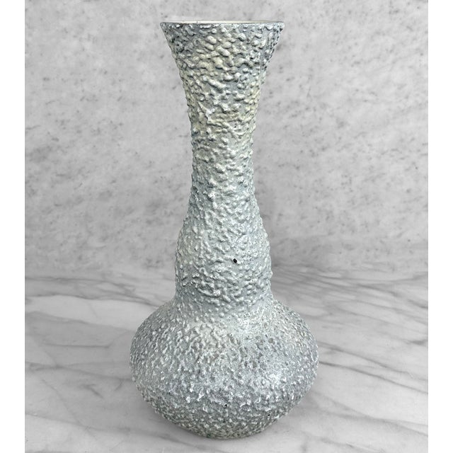 Royal Haeger Mid-Century 12" Atomic Lava Spackle Gray Vase by Royal Haeger For Sale - Image 4 of 10