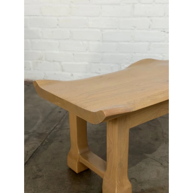 Sculptural Wavy Bench Handcrafted For Sale - Image 10 of 14