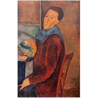 1940s After Amedeo Modigliani "Self-Portrait", First Edition Swiss Full-Color Print For Sale