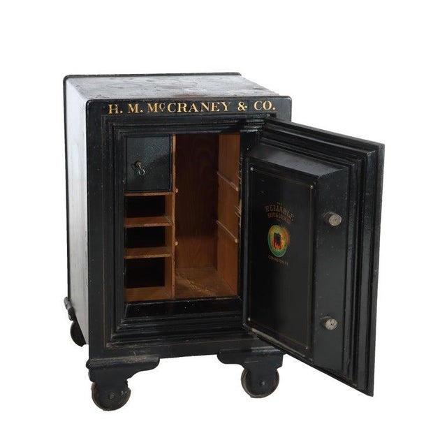 Antique Reliable Safe & Lock Co. Floor Safe, Covington, Ky C1890 For Sale - Image 4 of 11