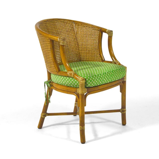 McGuire Elinor McGuire M-86 Rattan & Cane Chair For Sale - Image 4 of 12