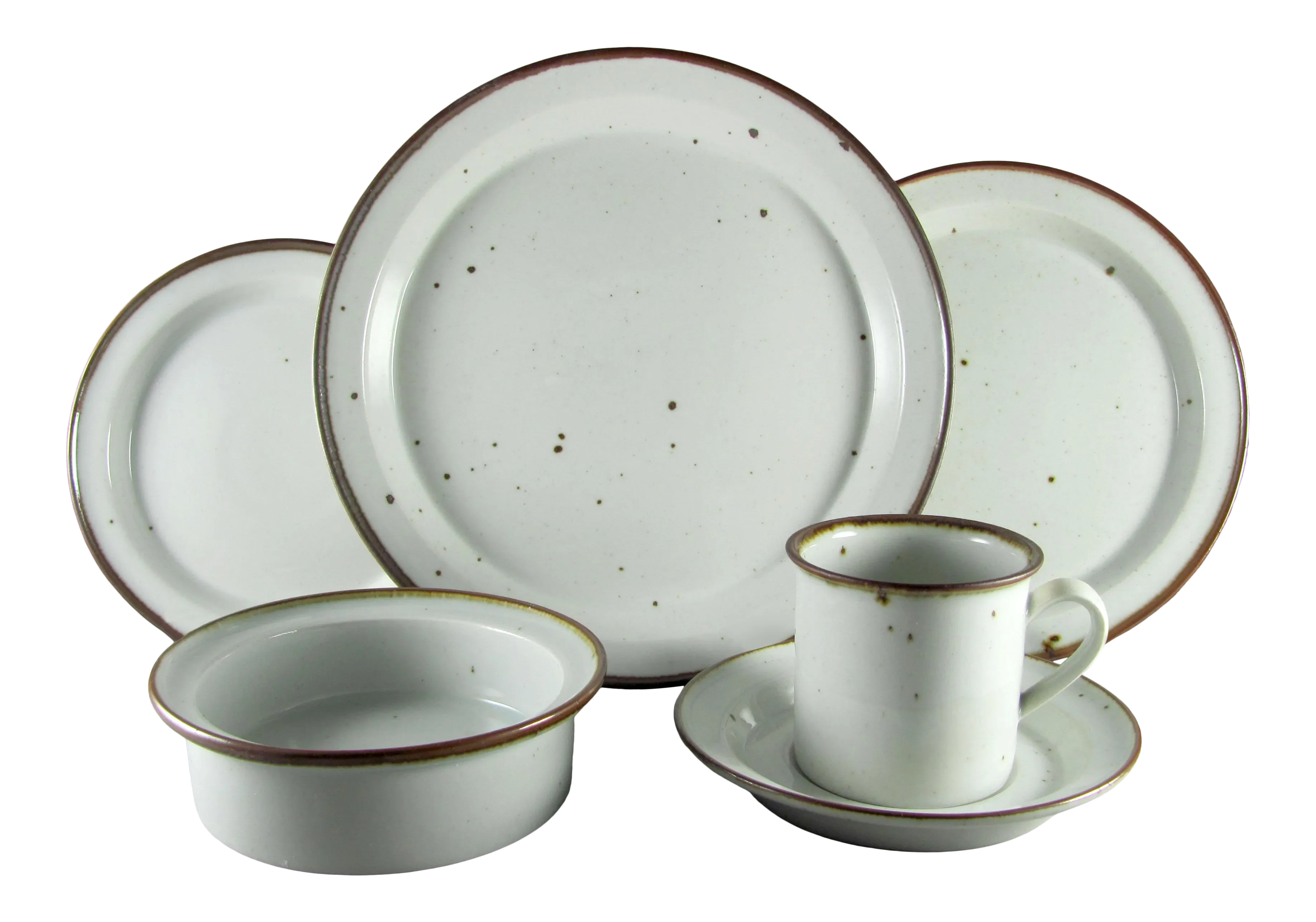 Niels Refsgaard for Dansk Brown Mist Service for 8 Dinnerware Set